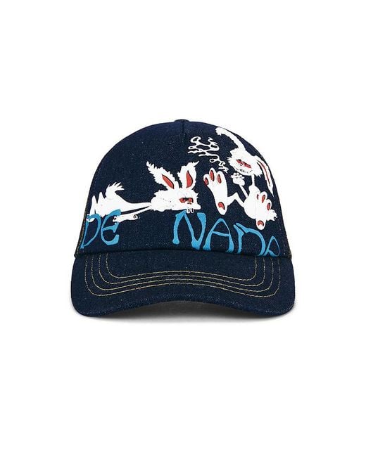 JUNGLES Blue De Nada Trucker Cap for men