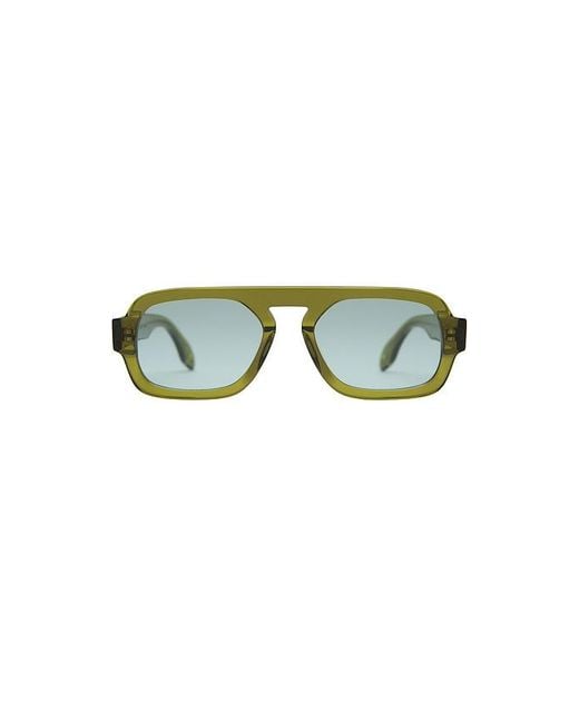 Elisa Johnson Green Mini Jane Sunglasses