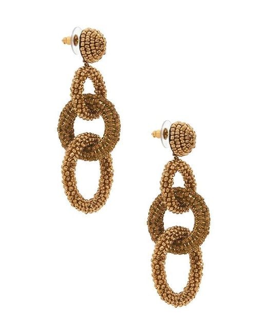 Deepa Gurnani Metallic Sienna Earrings