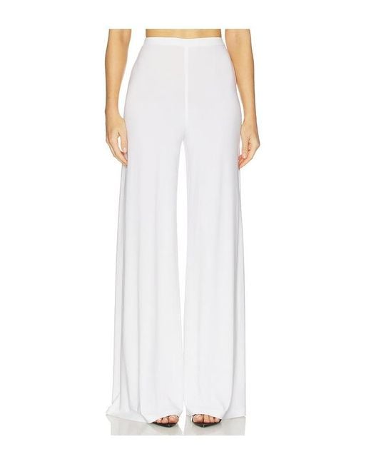 Norma Kamali White X Lifestyle Bias Pant