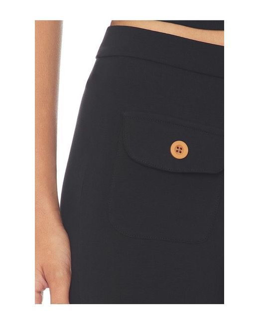 Oddli Black Button Capri