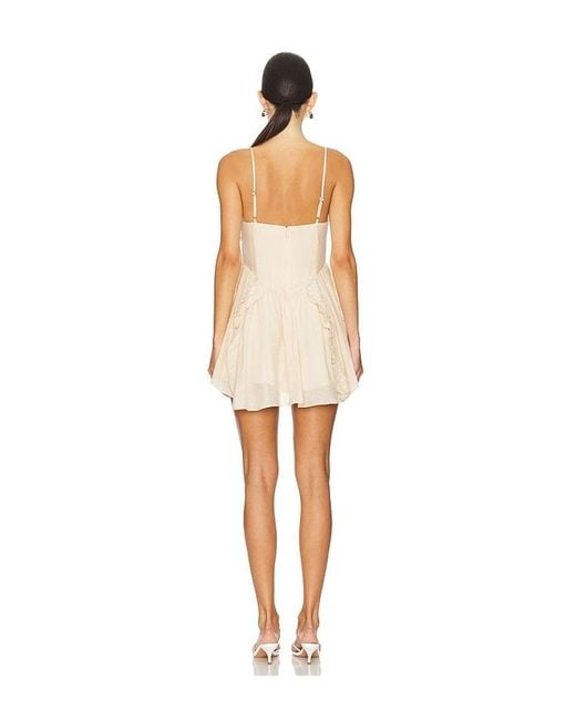 MORE TO COME Natural Lilah Mini Dress