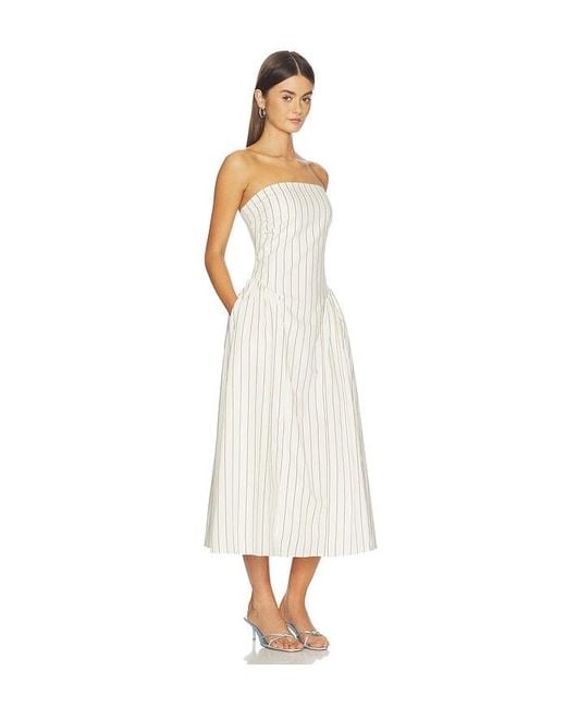 Faithfull The Brand White Benetta Midi Dress