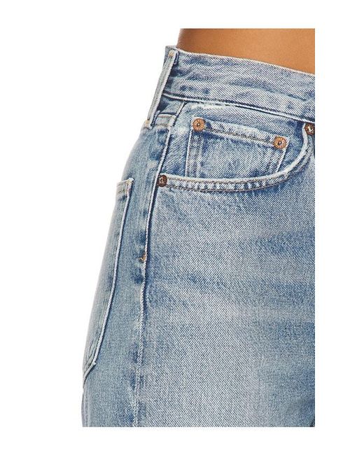 Agolde Blue 90S Pinch Waist High Rise Straight Jeans