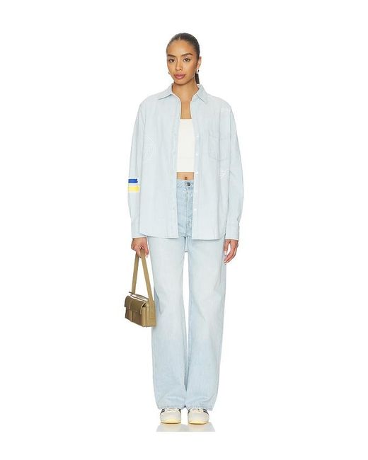 DANNIJOPRO White The Doodle Sports Oxford Top