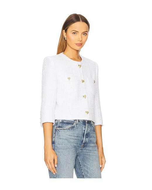 Generation Love Monty Tweed Jacket White