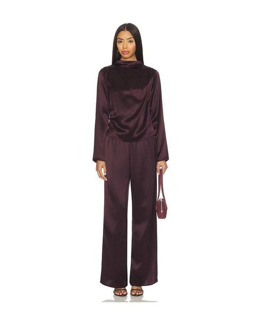 Line & Dot Purple Petrea Pant