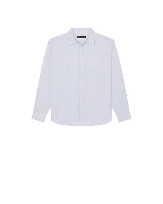 メンズ Former Puncture ロングスリーブシャツ White