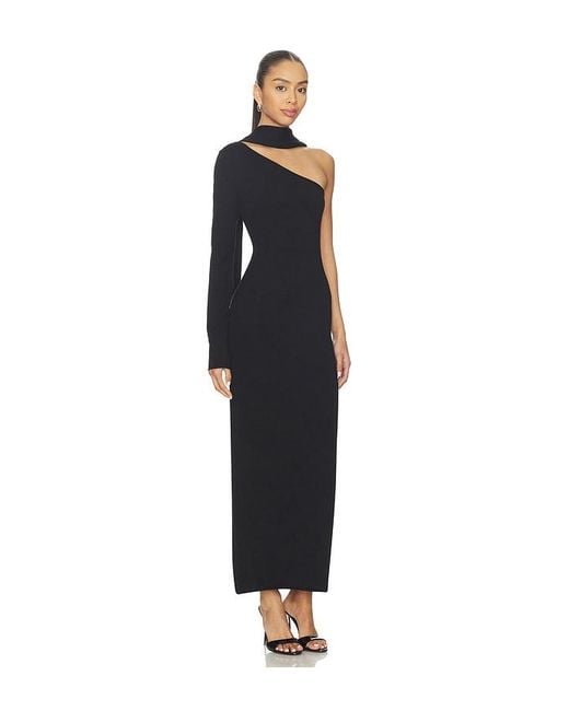 SNDY'S Black Selma Knit Maxi Dress