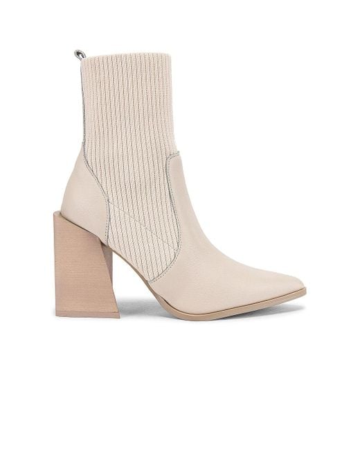 Steve Madden Natural Tackle Sock Bootie