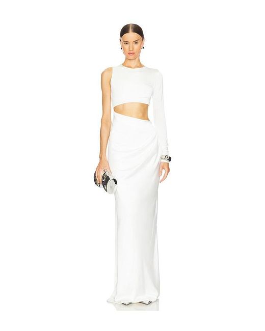 Ceren Ocak White Cut Out Dress