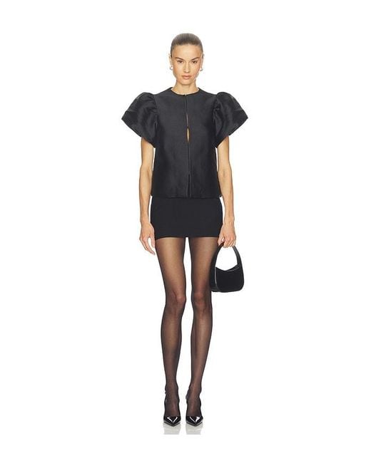 ALIGNE Black Jorja Puff Sleeve Top