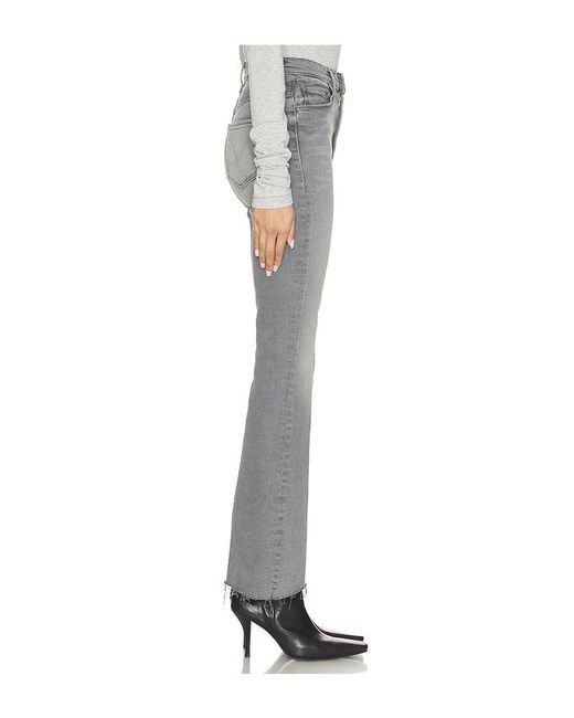 Mother Gray High Waisted Weekend Fray Jeans