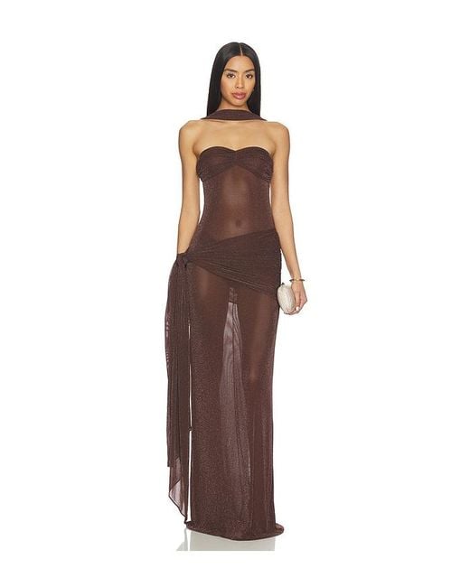 Nbd Brown Smita Gown