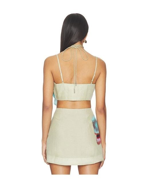 AMUR Red Maisie 3D Orchid Top