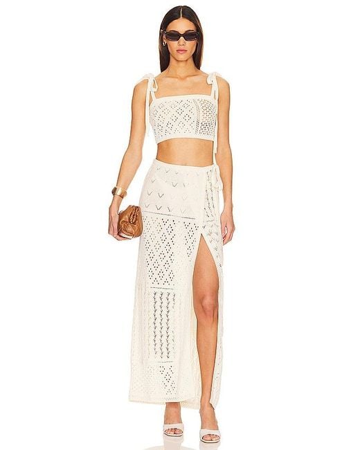 Thea Top En Talla (También En Xs, S, Xl) Tularosa de color White
