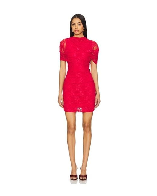 Amanda Uprichard Red Evianna Dress