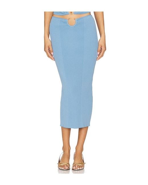 OSIS STUDIO Blue Sonnet Skirt