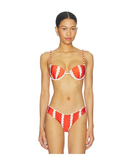 Ancora Orange Bora Bikini Top