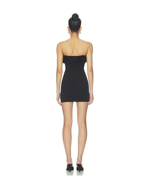MORE TO COME Black Cristina Mini Dress