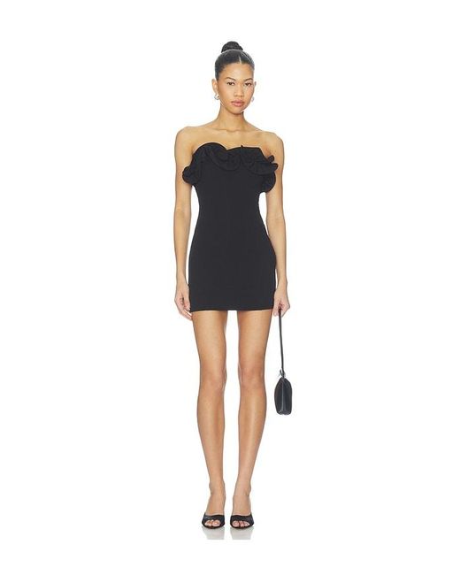 MORE TO COME Black Cristina Mini Dress