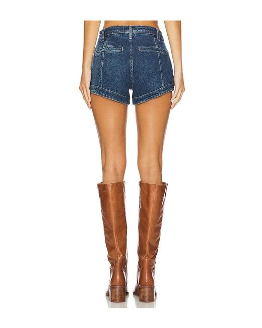 Free People Blue X We The Free Crvy Mona High Rise Shorts