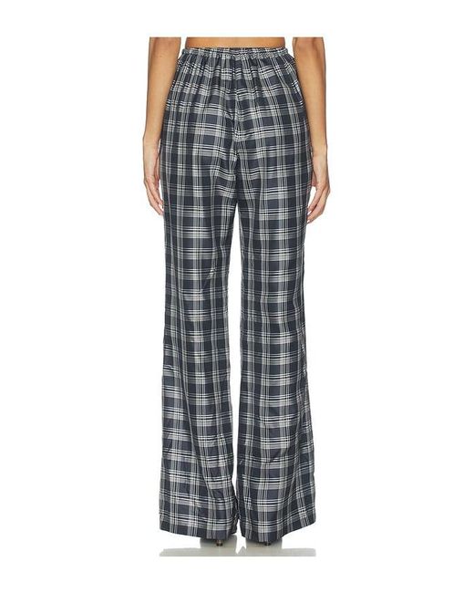 Theory Multicolor Fluid Plaid Pant