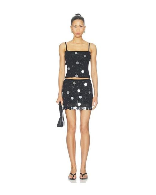 Ph5 Blue Caster Sequins Mini Skort