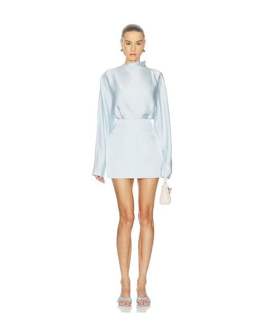 Camila Coelho Blue Ondina Top