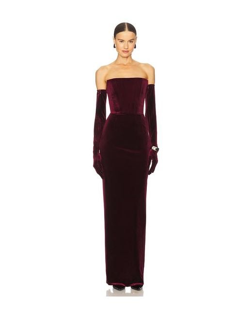 Bronx and Banco Red Trã„Gerloses Samtkleid Florentina