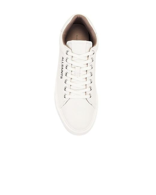 AllSaints White Underground Leather Low Top for men