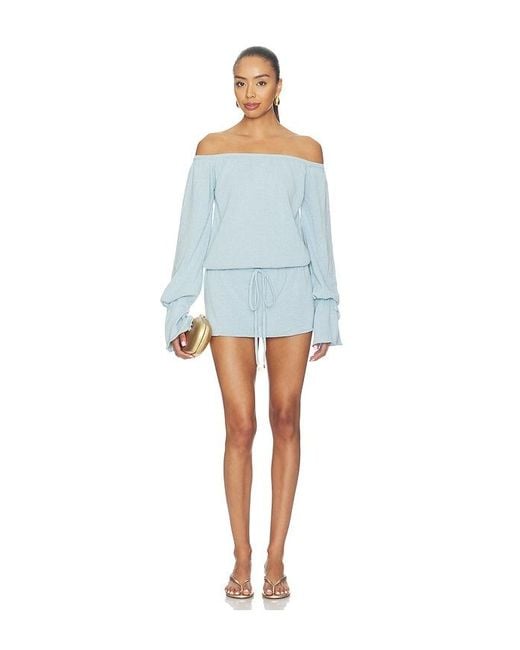 Asta Resort Blue Margot Mini Dress