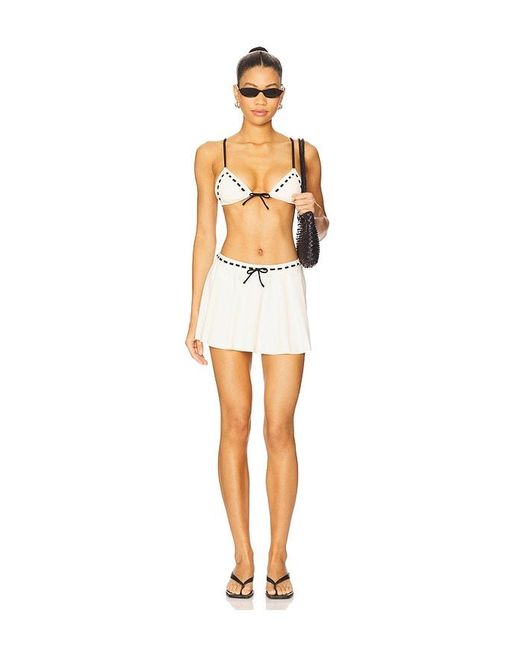 Tularosa White Anica Mini Skirt