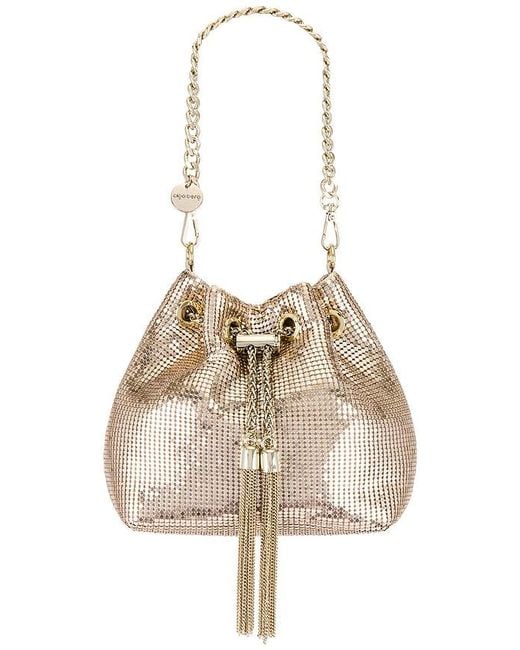 Olga Berg White Sylvia Mesh Pouch