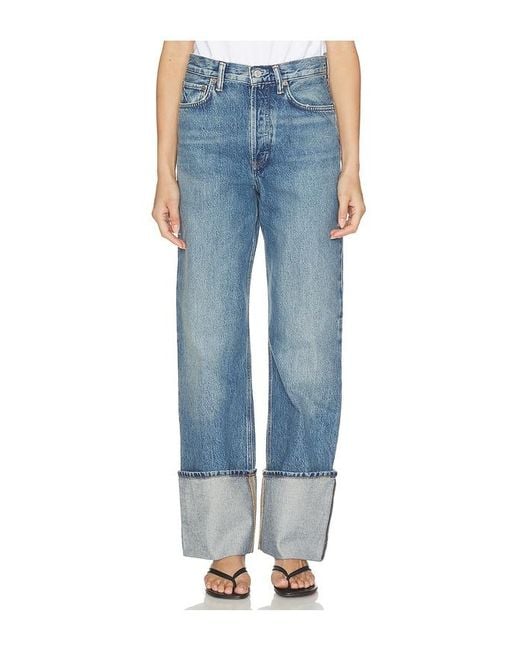 Agolde Blue Big Cuff Jean