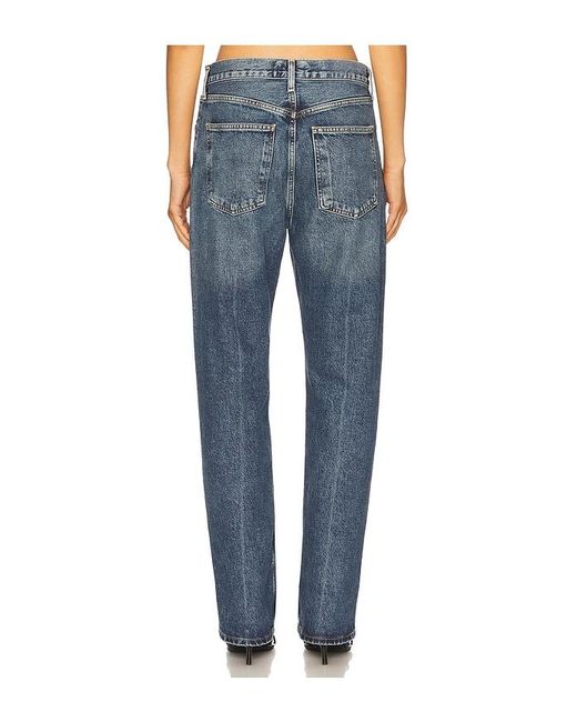 Agolde Blue Fran Straight Leg Jeans