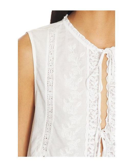 Show Me Your Mumu White Camden Blouse