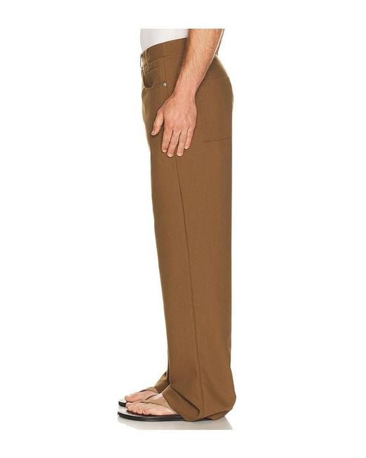 KROST Brown 5-Pocket Trouser for men