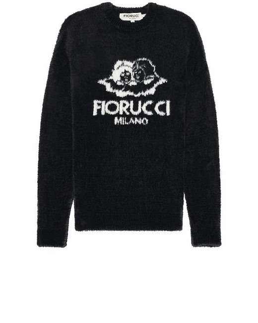 Fiorucci Black Fluffy Milano Angels Knit Jumper for men