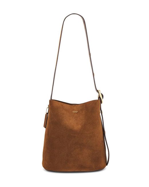 COACH Brown Bleeker Bucket Bag