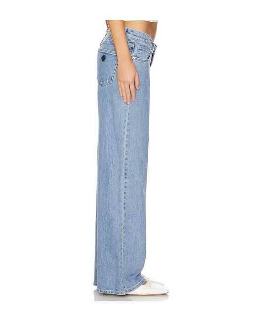 A.Brand Blue Wide-Leg Denim Jeans