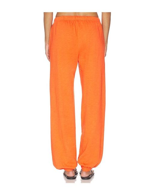 ÉTERNE Orange Boyfriend Pocket Sweatpant