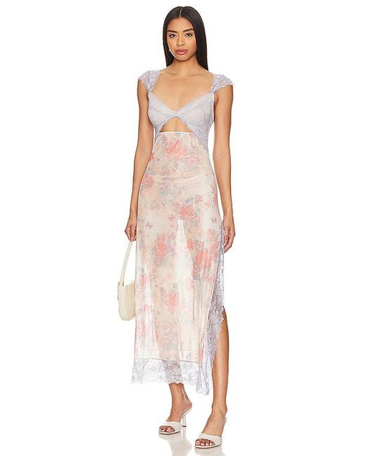 Free People Blue X Intimately Fp Suddenly Fine Maxi Slip