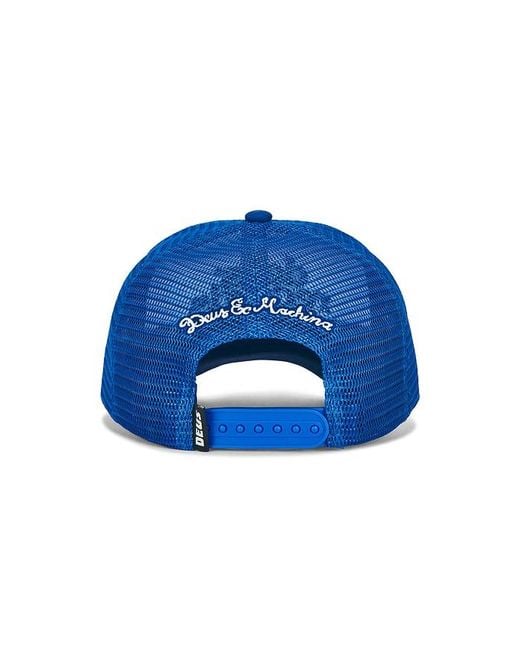 Deus Ex Machina Blue Strata Trucker Hat for men