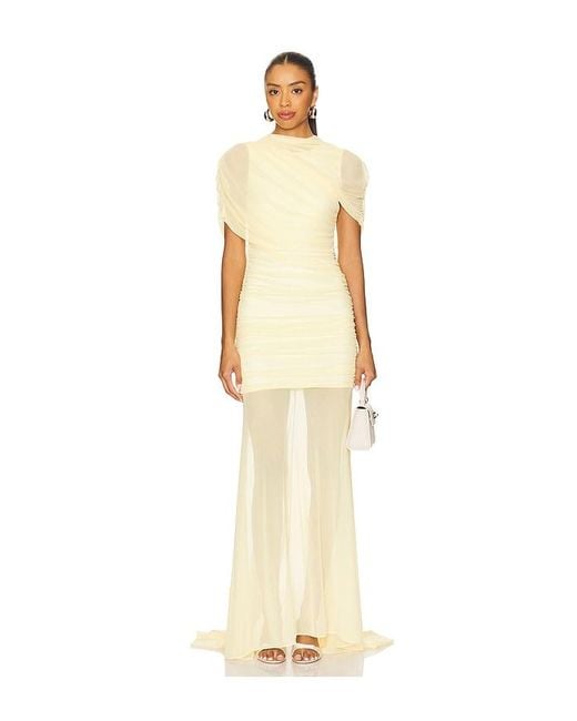 Amanda Uprichard Natural X Revolve Evianna Gown