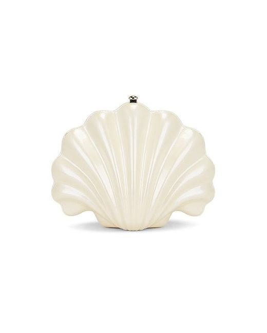 JW PEI White Shell Clutch