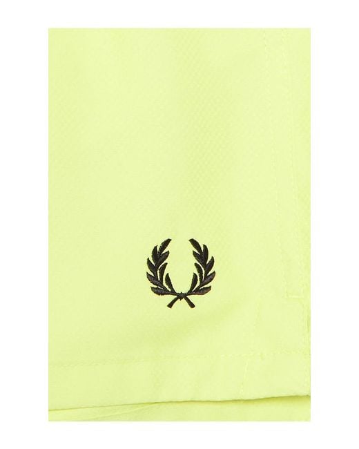 Fred Perry Yellow Swim Short for men