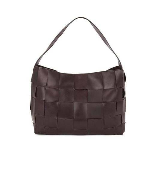 St. Agni Brown Woven Large Tote