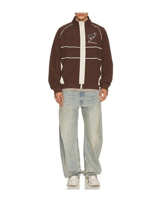 Junk Food Brown Ford Mustang Windbreaker Jacket for men