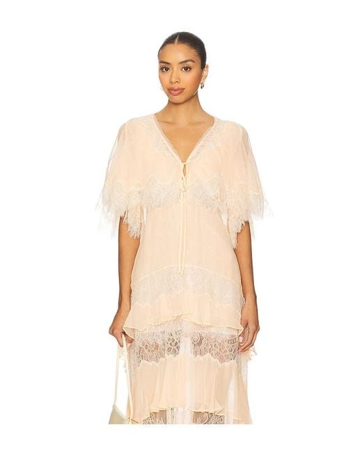 LoveShackFancy Natural Thessia Top